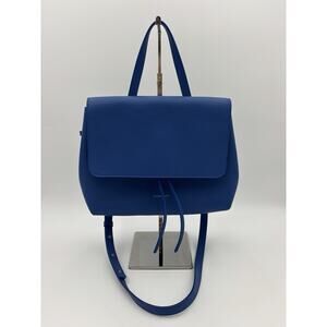 Mansur Gavriel Soft Lady Flap Bag Bright Royal Blue Leather Crossbody Shoulder
